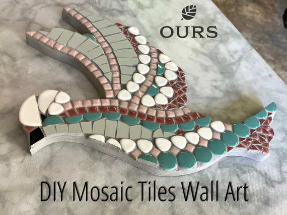 DIY Mosaic Tiles Kit for Adults, Hummingbird Wall Art, Mosaic Art Design, Mosaic  Craft Ideas, Make Your Own Mosaic, Mosaic Tile Wall Art 