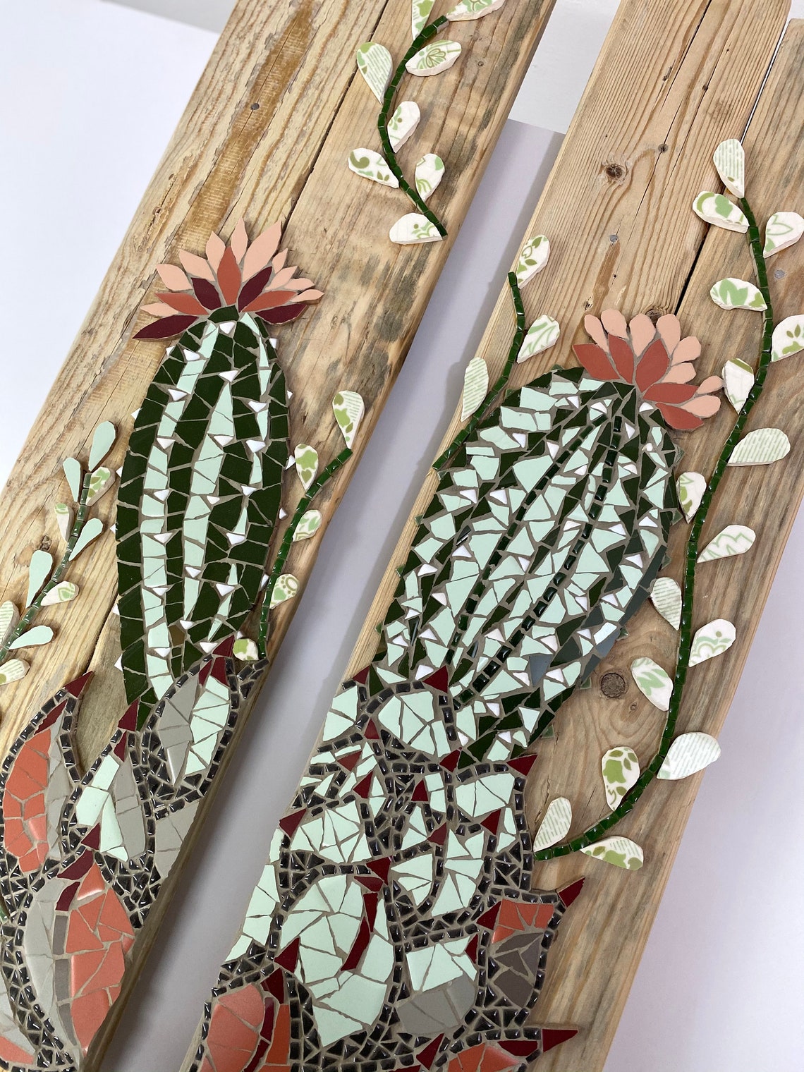 Cactus wall art / Mosaic wall art / Mosaic Home art Etsy