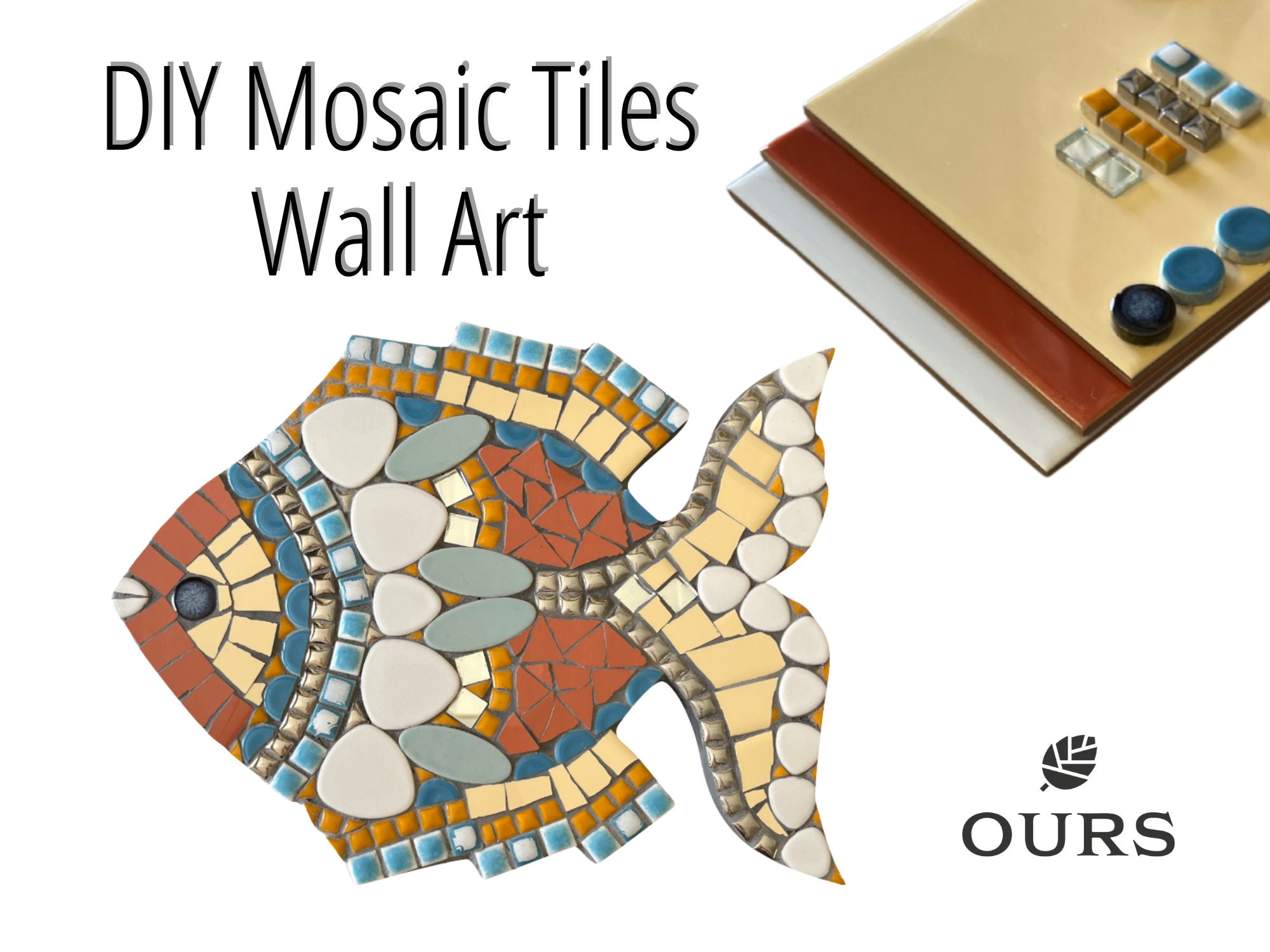 DIY Mosaic Tile Kit for Adults, Mosaic Art Kit, Adult Hobby Set, Craft