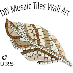 DIY Mosaic Tiles, Craft Kit For Adults, DIY Pottery Kit, Mosaic Feather Art, Art Gifts For Adults, Craft Boxes, Activity Kits For Adults