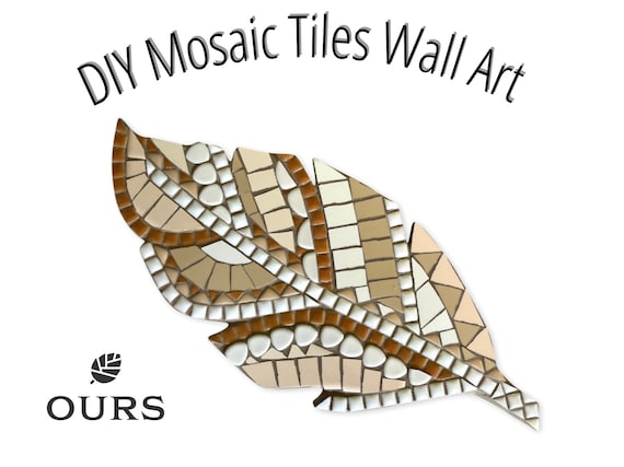 DIY Mosaic Tiles, Craft Kit for Adults, DIY Pottery Kit, Mosaic Feather Art,  Art Gifts for Adults, Craft Boxes, Activity Kits for Adults 