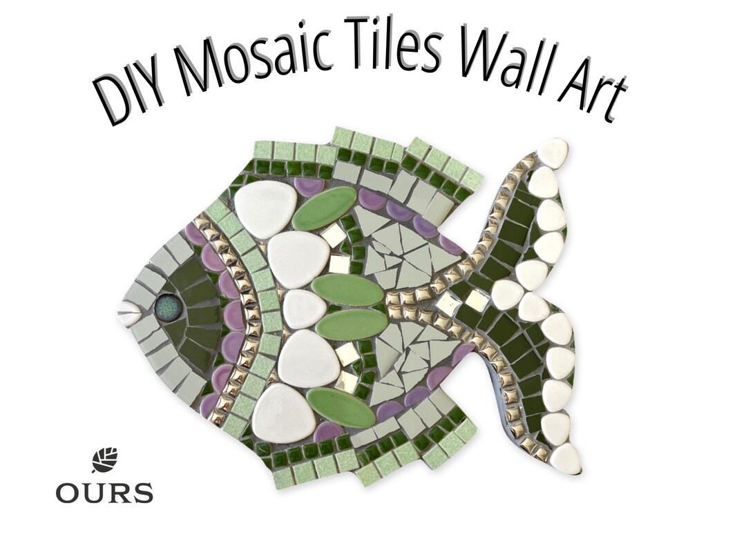 DIY Mosaic Fish Wall Art, DIY Mosaic Tile Kit for Adults, Mosaic Art