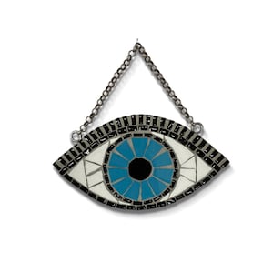 Evil Eye Home Decor, Third Eye Wall Decor, Evil Eye Mosaic Artwork, Mosaic Art Design, Evil Eye Wall Hanging, Outdoor Evil Eye Wall Art