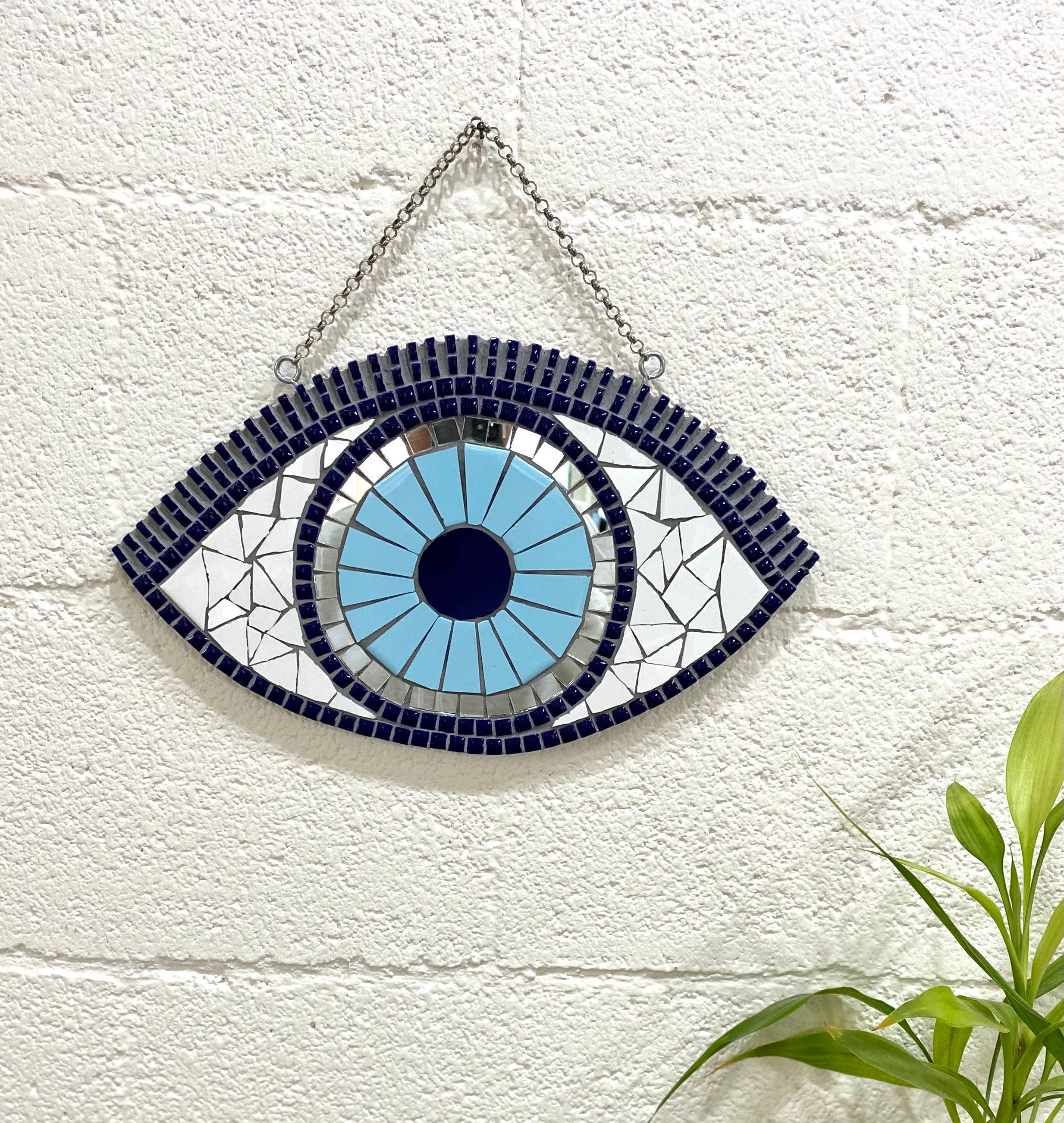 Evil Eye Mosaic Wall Art Modern Evil Eye Wall Hanging Evil Etsy UK