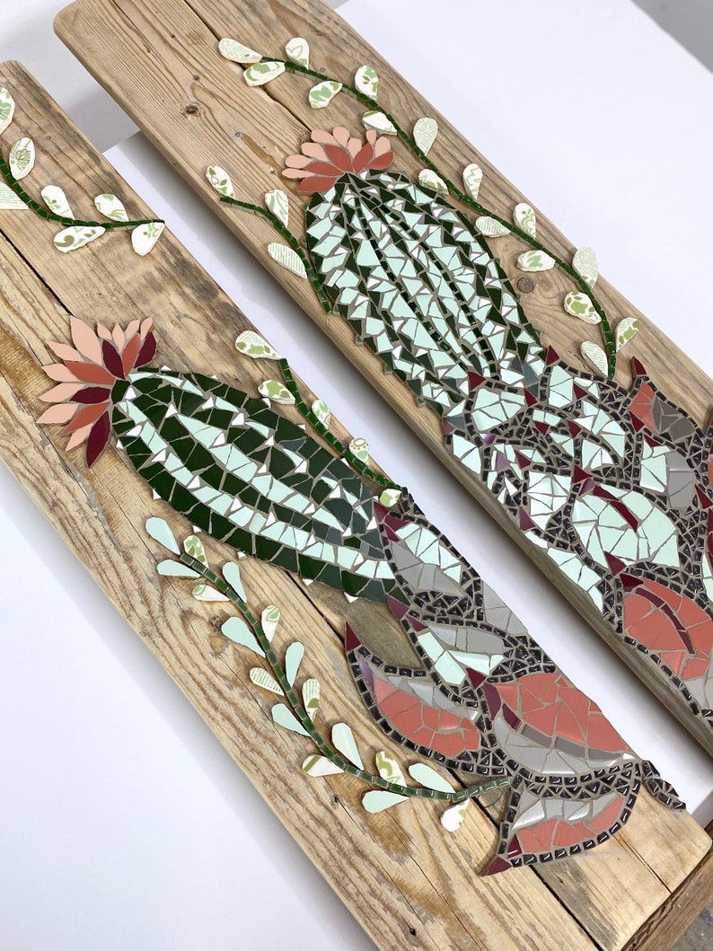Cactus Wall Art / Mosaic Wall Art / Mosaic Home Art Etsy