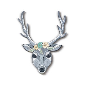 Mosaic Deer Wall Art, Fake Deer Head Wall Decor, Deer Head Wall Art, Living Room Wall Art, Mosaic Wall Decor