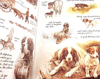 Rien Poortvliet Dogs Hardback Book With Dust Jacket