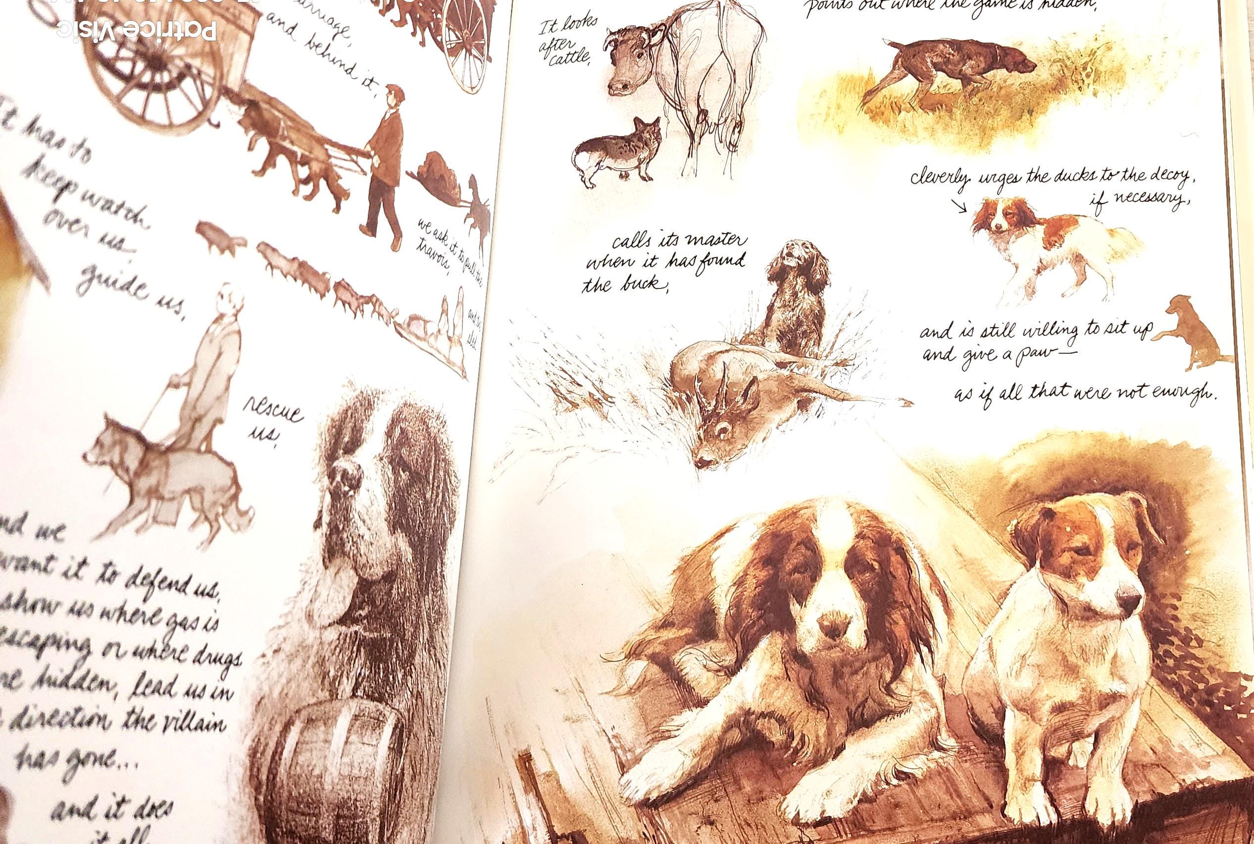 Dogs 作者Rien Poortvliet 水彩画(英語版) Dogs 作者Rien Poortvliet 水彩画(英語版)