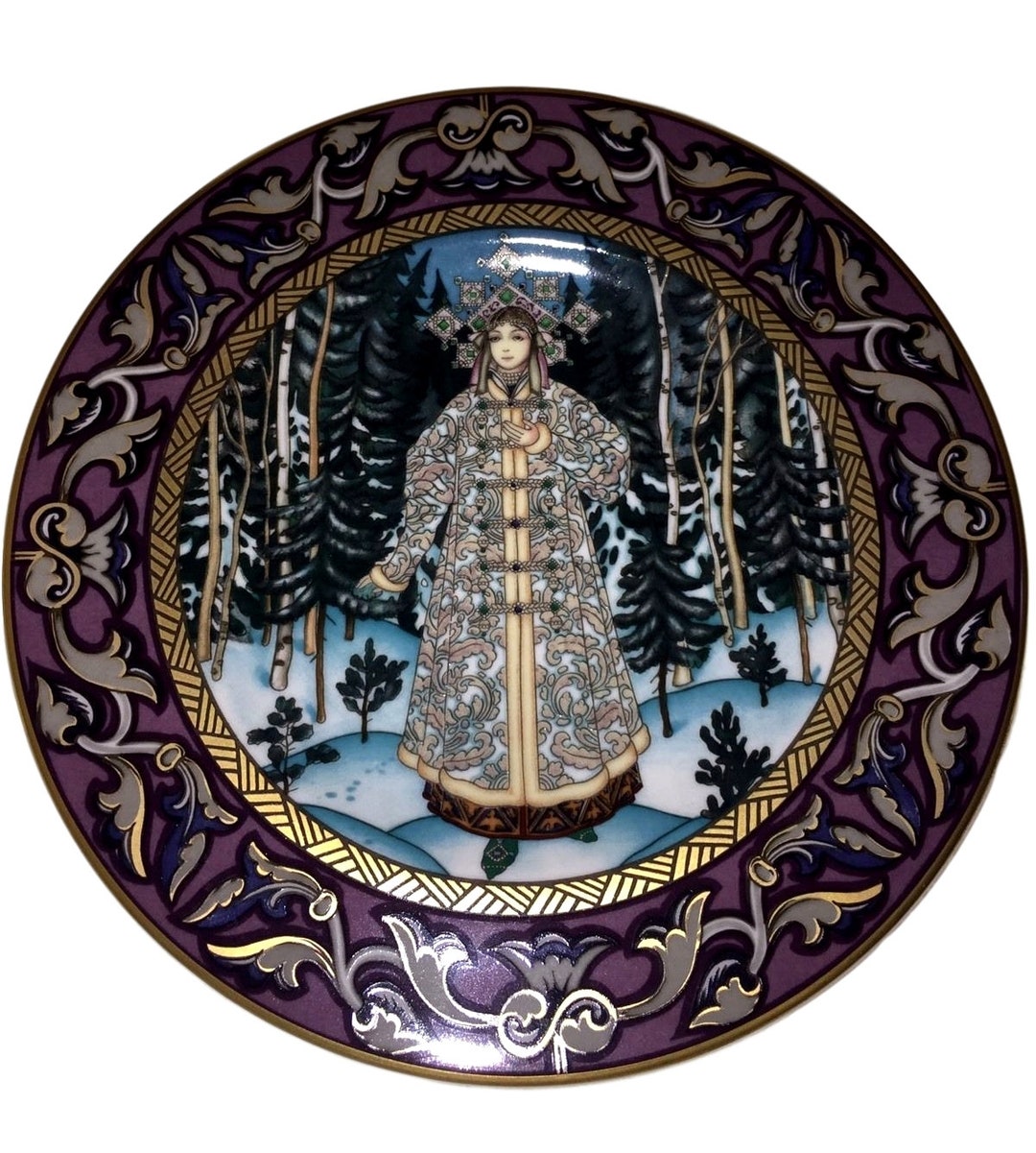 Russian Wall Art Villeroy and Boch the Snow Maiden Wall - Etsy