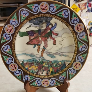 Villeroy Boch Russian Fairy Tales Plate Heinrich Porcelain &quot;Koshchey Carries Off Maria Morevna # 11 In Collection 1980