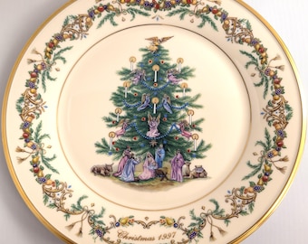 Lenox Christmas Trees Around The World Italy 1997 Talerz kolekcjonerski