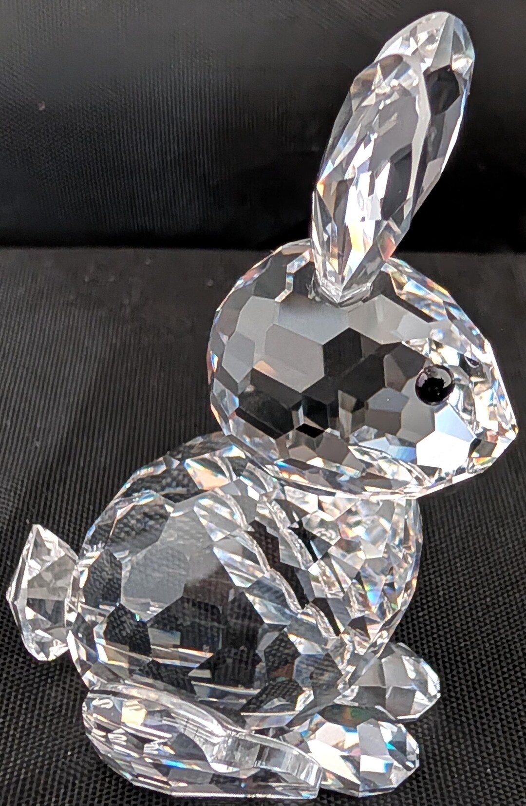 Crystal Rabbit Plate Swarovski Crystal Figurine Mother Rabbit in A Summer Meadow - Etsy