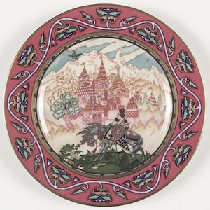 Russian Fairy Tale Collector Plate Villeroy and Boch Tsarevich Ivan Beautiful Castle Boris Zvorykin