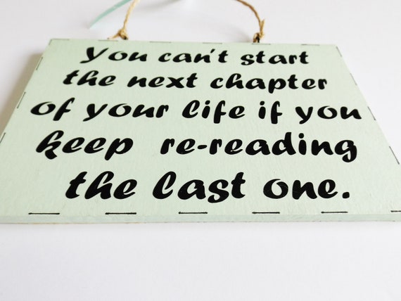 New Beginnings Inspiring Life Quote Sign Plaque Decor Positive Motivating  Gift