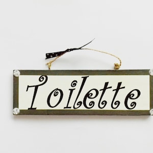Toilette Door Sign Bathroom Wall Plaque Wash Room Home Wall Decor Toilet Hanging New Home Gift Idea For Friends Family