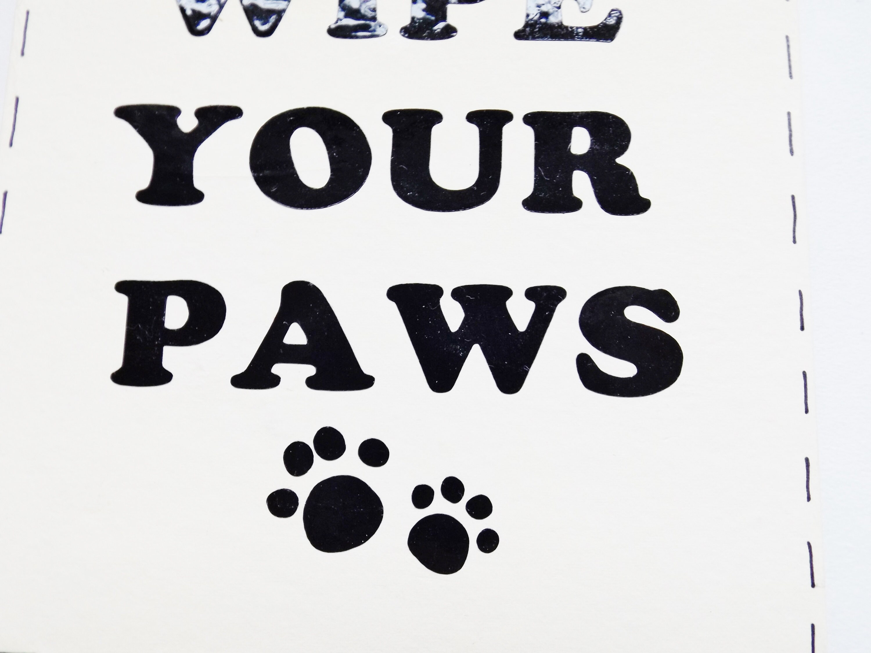 Wipe Your Paws Entrance Sign Wall Plaque Home Decor Pet Lovers Etsy
