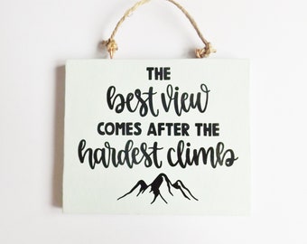 Best View Positive Life Quote Ornament Wall Plaque Empowering Sign Home Wall Decor Meaningful Inspirational Gift Friends Family