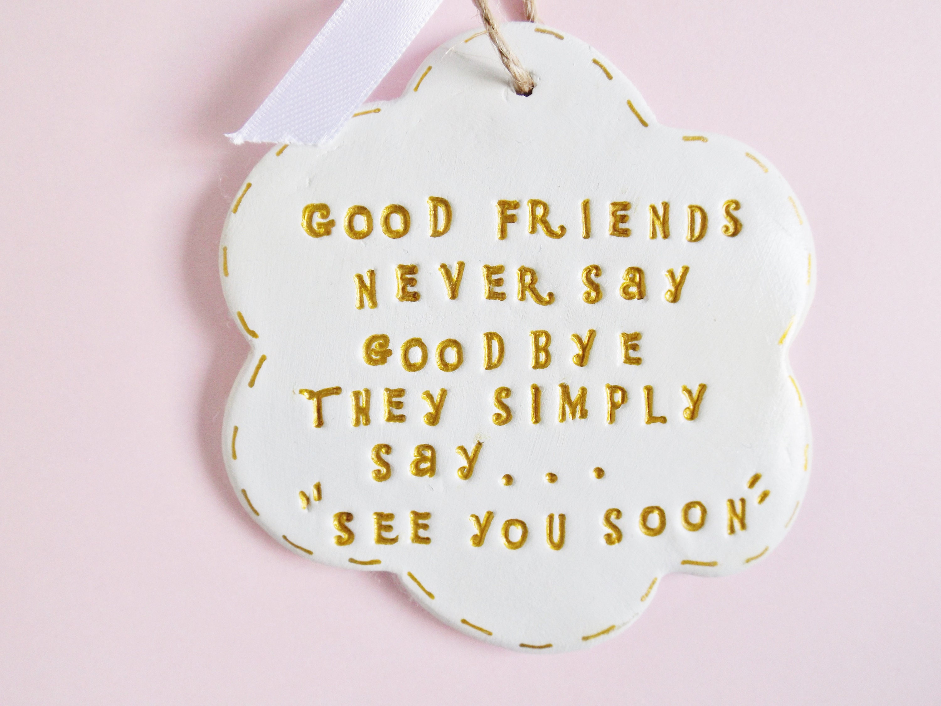 Friends Farewell Sentiment Quote Meaningful Plaque Ornament Friendship  Goodbye Leaving Thoughtful Friends Gift - Etsy Finland, image size:3000x2250