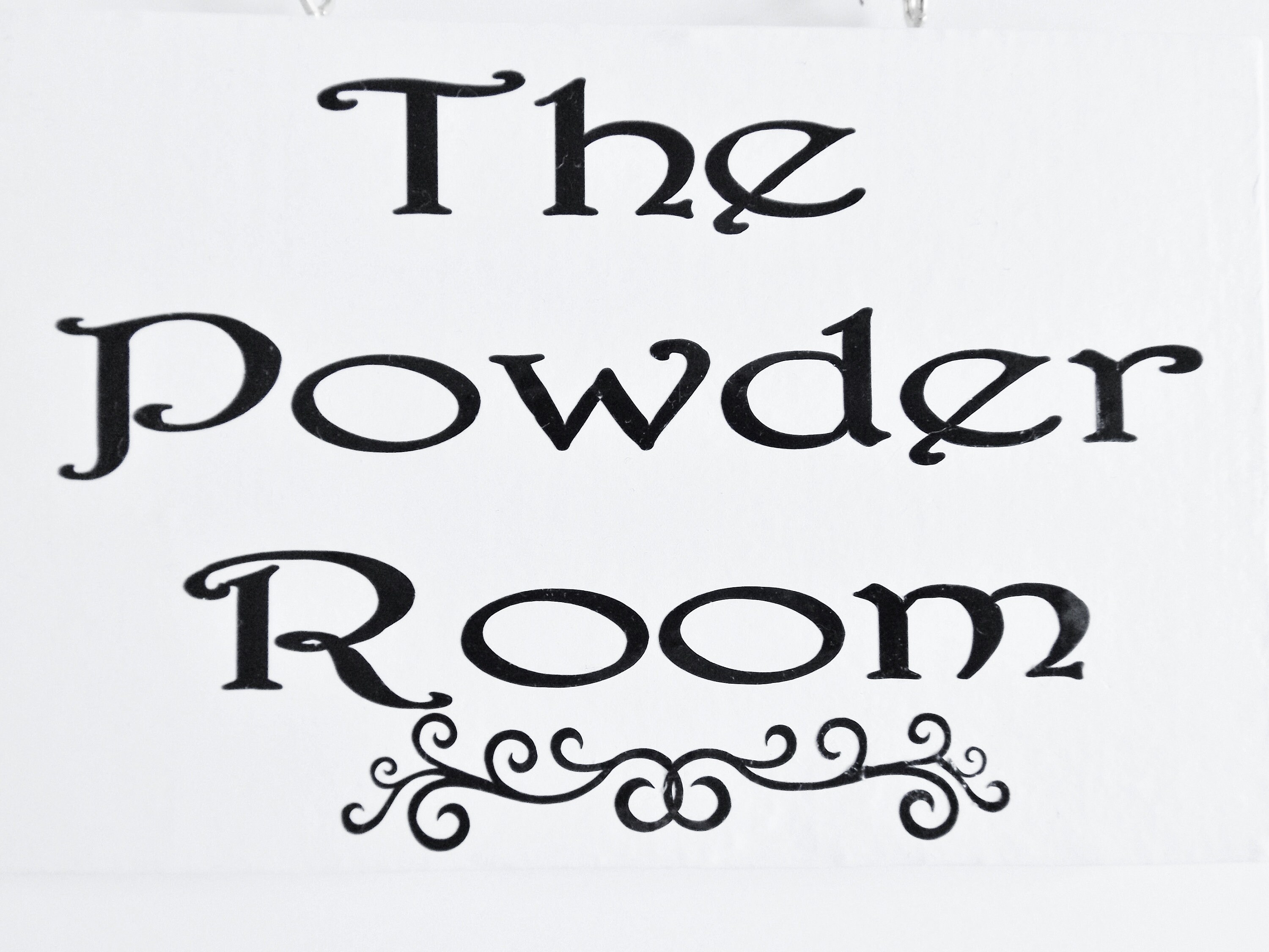 Powder Room Logos Powder Room Door Sign Bathroom Plaque Dressing Room Toilet Home Custom ...