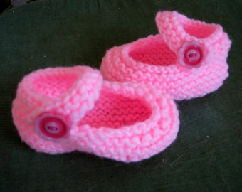 Baby Jane Booties - pink - Size 6 - 12 months