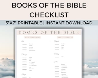 Books of the Bible Tracker PNG, Books of the Bible printable, Bible study printable, Bible reading tracker, bible chapter checklist