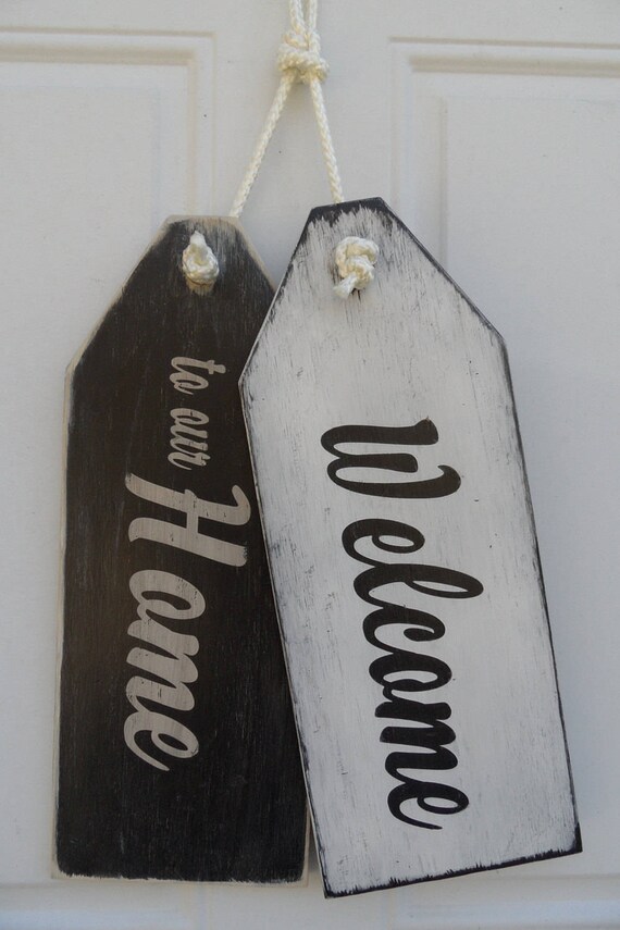 Door Tag Welcome Sign Home Sign Door Sign Home Decor Etsy