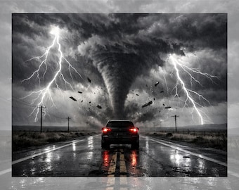 Highway Storm Printable Art