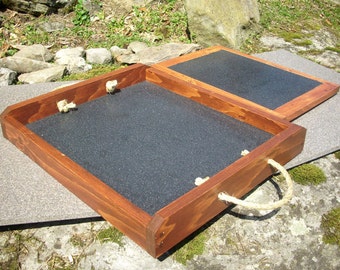 Serving Tray / Trivet Companion Set Rustic Charm Reclaimed Wood Repurposed