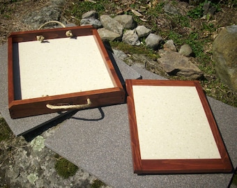 Serving Tray / Trivet Companion Set Rustic Charm Reclaimed Wood Repurposed