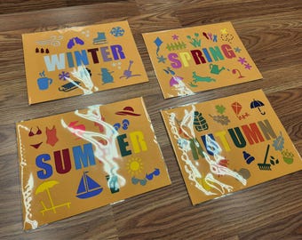 Four Seasons Set 1 Art Cut Paper