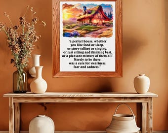 Tolkien Quote Print - Perfect House Wall Art (Digital Download)