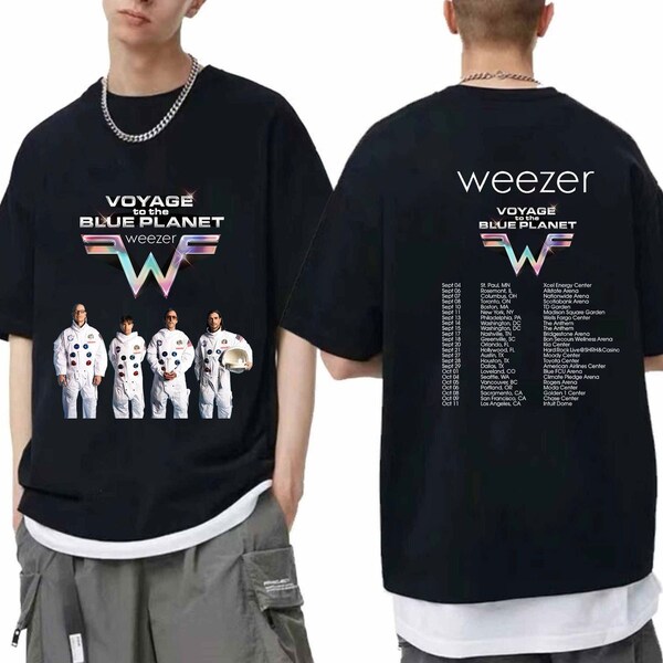Weezer Voyage To The Blue Planet 2024 Tour Shirt, Weezer 2024 Concert Shirt, Weezer Band Fan Shirt, Weezer Merch, Music Tour Shirt
