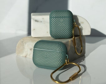 Mesh Matte Green Airpod Case, Airpods Keychain Case, Airpod Pro Case, Music  Gifts for Him, Airpod 1+2 Generation Case