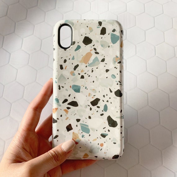 Terrazzo Phone Case, Aesthetic Phone Case, Tumblr Phone Cases for iPhone XS,  XR, XS Max, 11, 11 Pro, 11 Pro Max, 12 