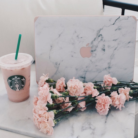Pink and White Marble MacBook Case Hard Marble Case White Marble Mac Air 13 Pro 13 15 16 13 Touchbar Pro Etsy UK