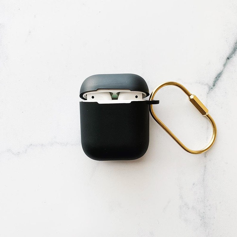 Matte Black Airpod Case Slim Protective Airpod Case With Etsy