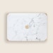 Gold and Logo White Marble Macbook Case, Hard Marble Case, White Marble Mac, Air 13, Pro 13 15 16, 13 Touchbar, Pro, Retina 