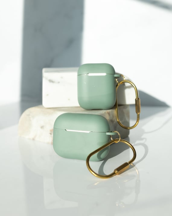 Sage AirPod Case, AirPod Pro Case, AirPod Case Keychain, AirPod