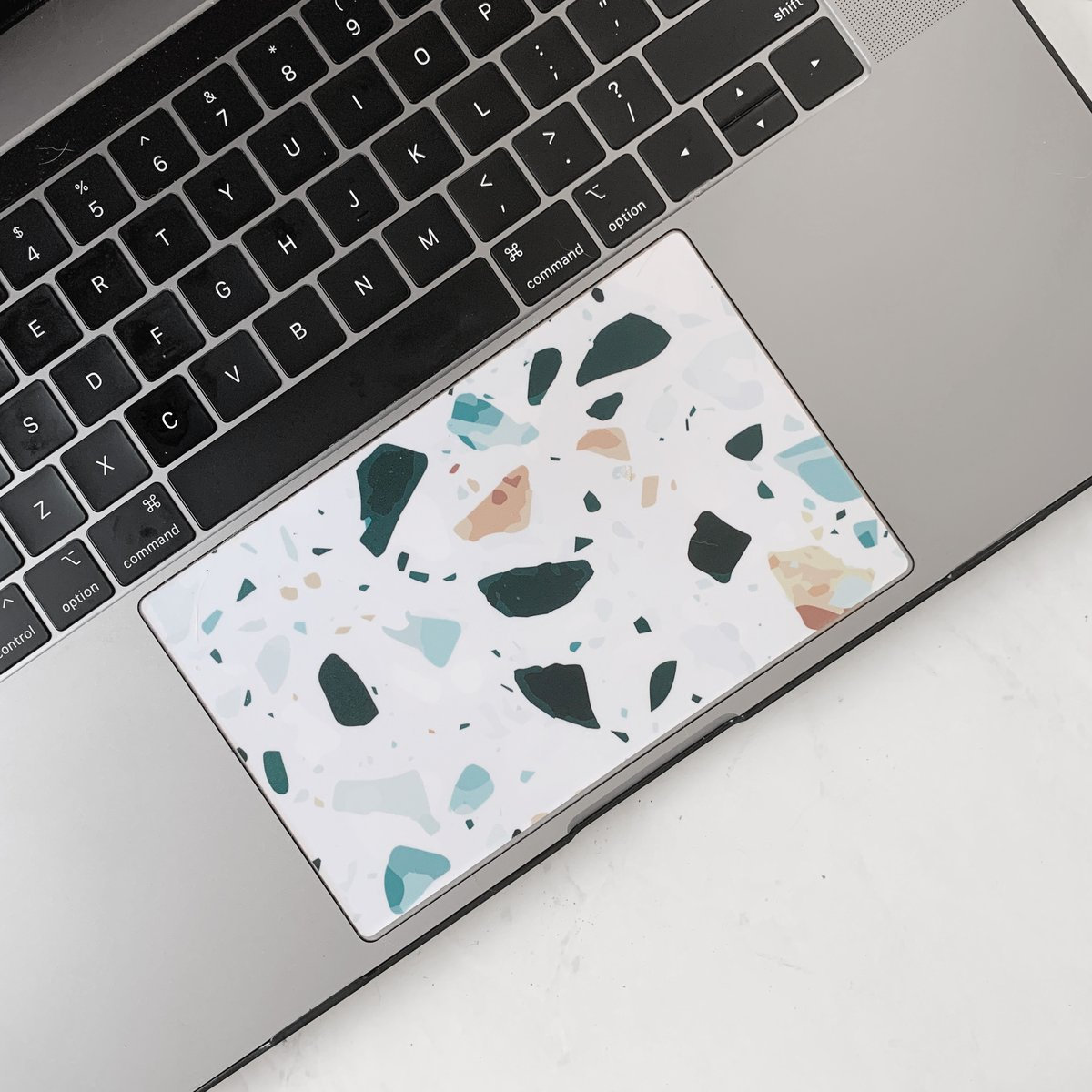 Terrazzo Vinyl Trackpad, Custom Mousepad, Tech Accessories