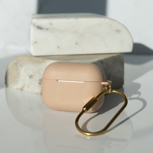 Rose Airpod Pro Case, Slim Protective Airpod Case with Gold Hook Keyring, Airpod Pro Case