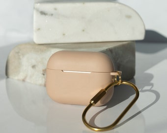 Rose Airpod Pro Case, Slim Protective Airpod Cover with Gold Hook Keyring, Airpod Pro Case
