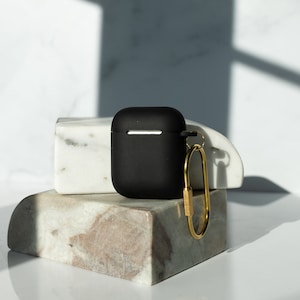 Matte Black Airpod Case | Slim Protective Airpod Case with Keychain Airpod 1+2 Generation Case