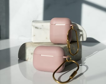 Matte Pink Airpod Case, Slim Protective Airpod Case with Keychain, Pink Gifts, Airpod Pro Case, Airpod 1+2 Generation Case