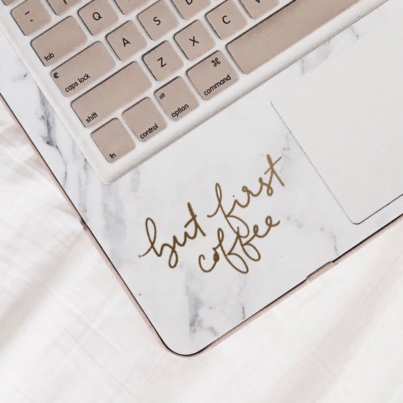 But First Coffee Coffee Car Decal Vinyl Decal Macbook Etsy