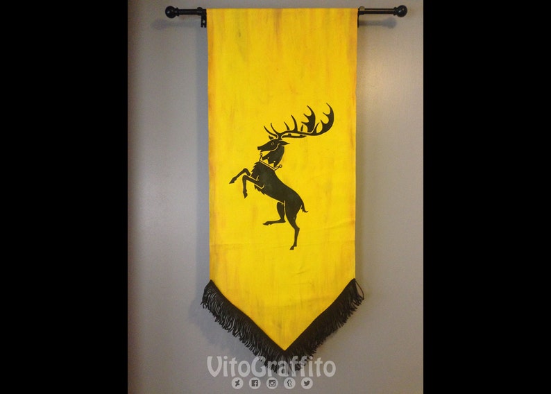 House Baratheon Sigil Banner Game of Thrones Etsy