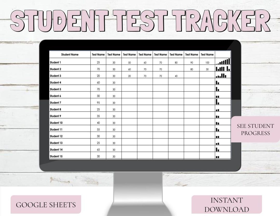 Test Script Tracker Student Test Tracker and Data Collection File - Etsy