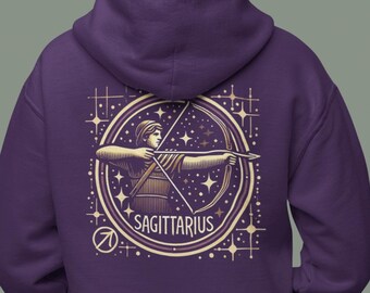 Zodiac 'Sagittarius" Hoodie, Sagittarius birthday gift, Horoscope hoodie, Zodiac gift, personality hoodie, unisex hoodie,  Zodiac present