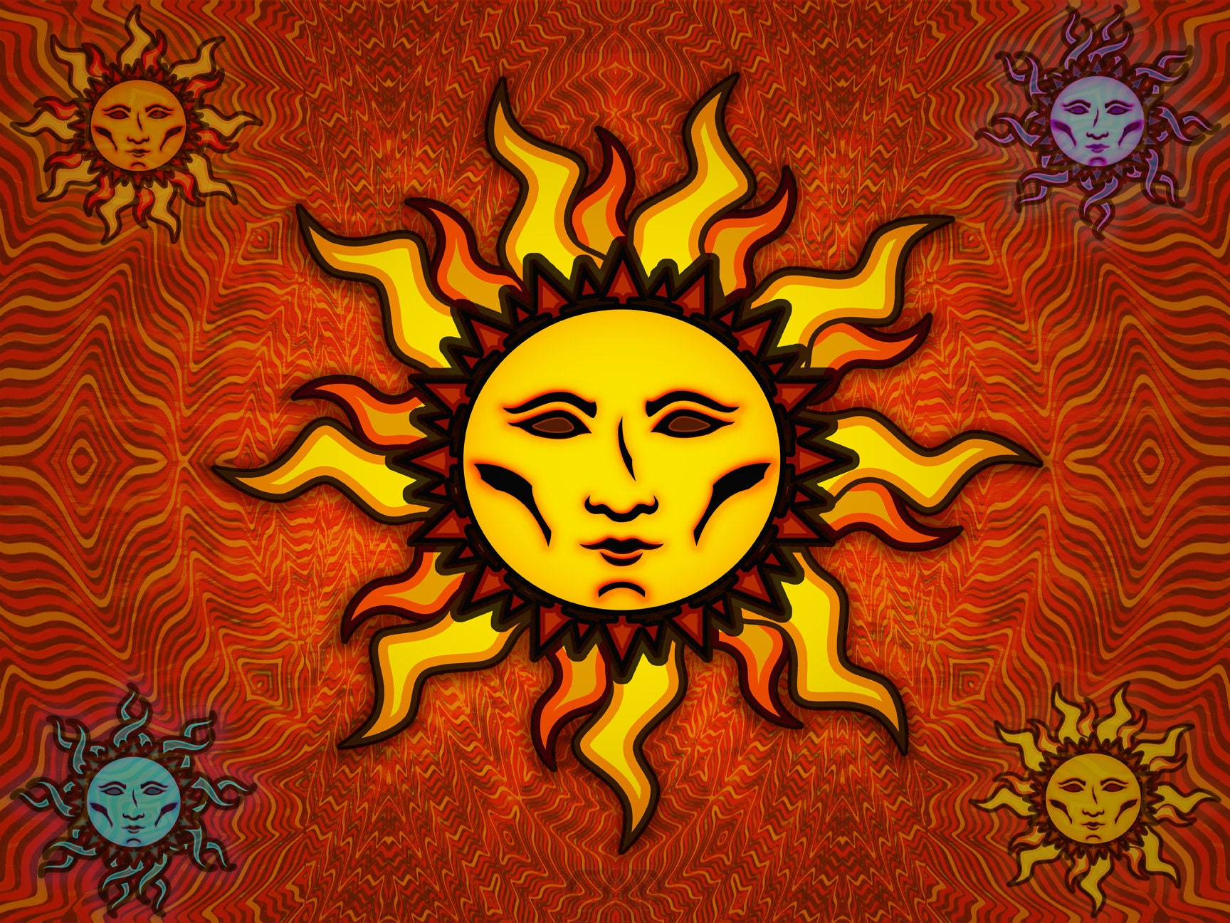 Sublime sun tapestry sale