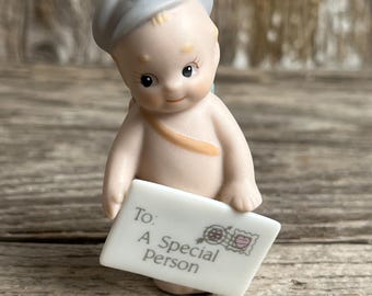 Vintage LEFTON Angel Valentine Figurine 1950 1960 Mid Century