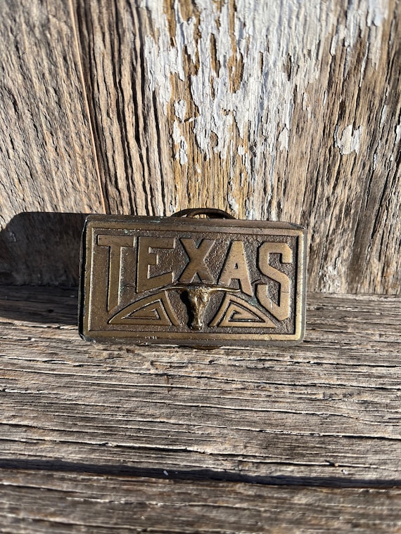 Vintage Bergamot Brass Works Texas Beltbuckle